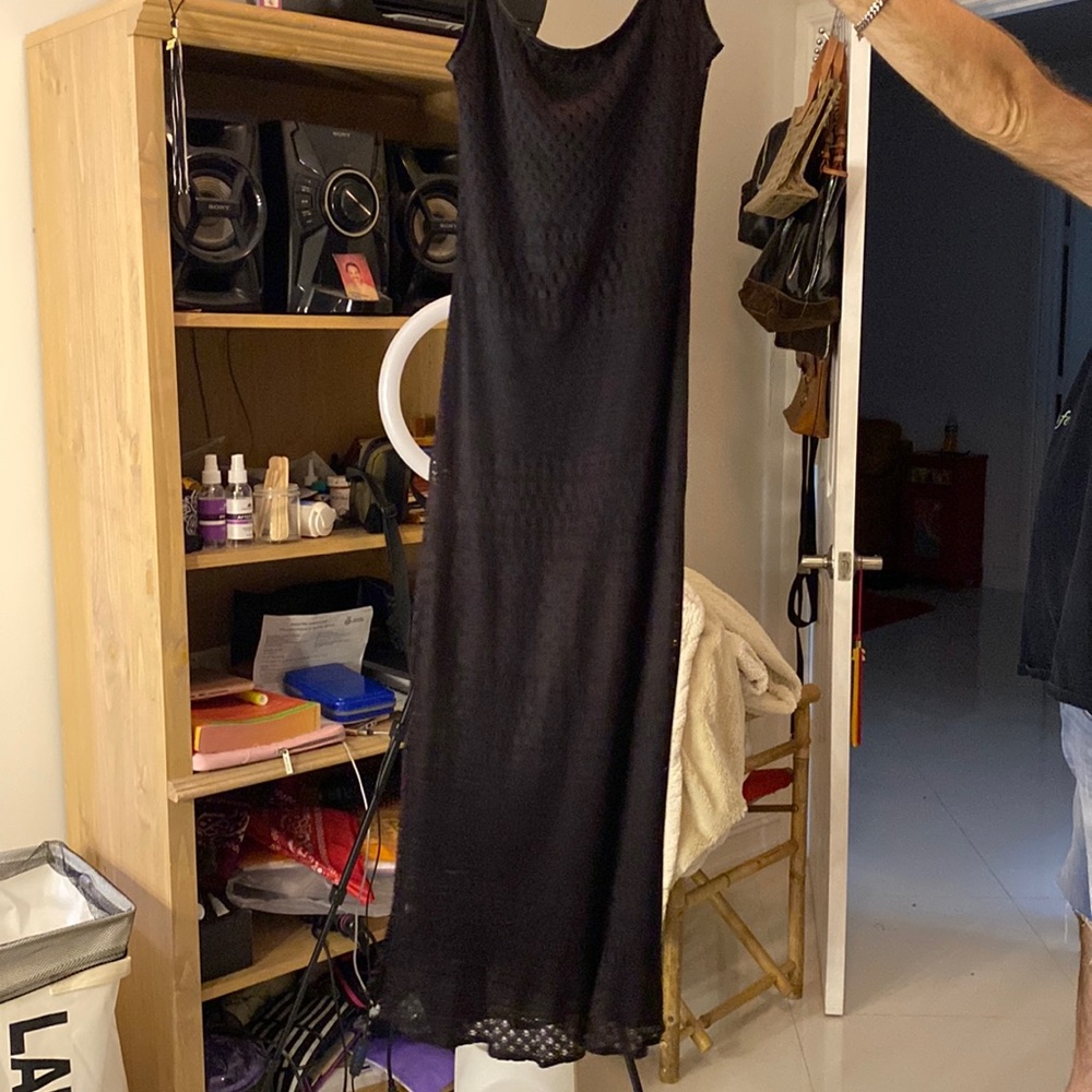 Black long dress. Mica. Size 4. Never worn
